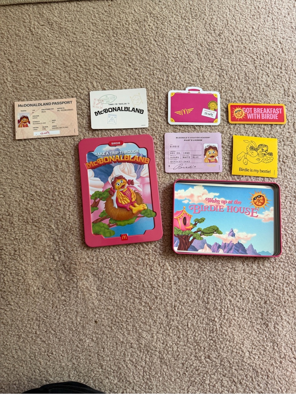 McDonald’s McDonaldland Adult Happy Meal 2025 Birdie Tin & Cards